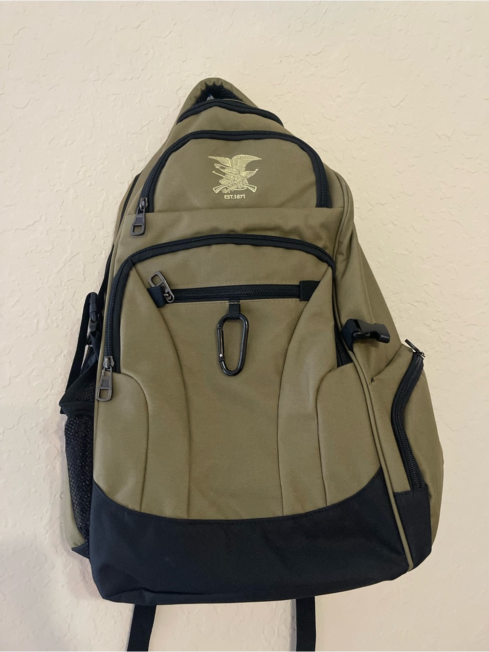 NRA Est 1871 Tactical Multi-Pocket Backpack - Olive/Black
